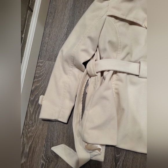 JOU JOU cream double breasted peacoat - Picture 3 of 16